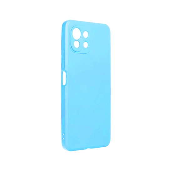 Silicone Case with Camera Shield for Xiaomi Mi 11 Lite Blue